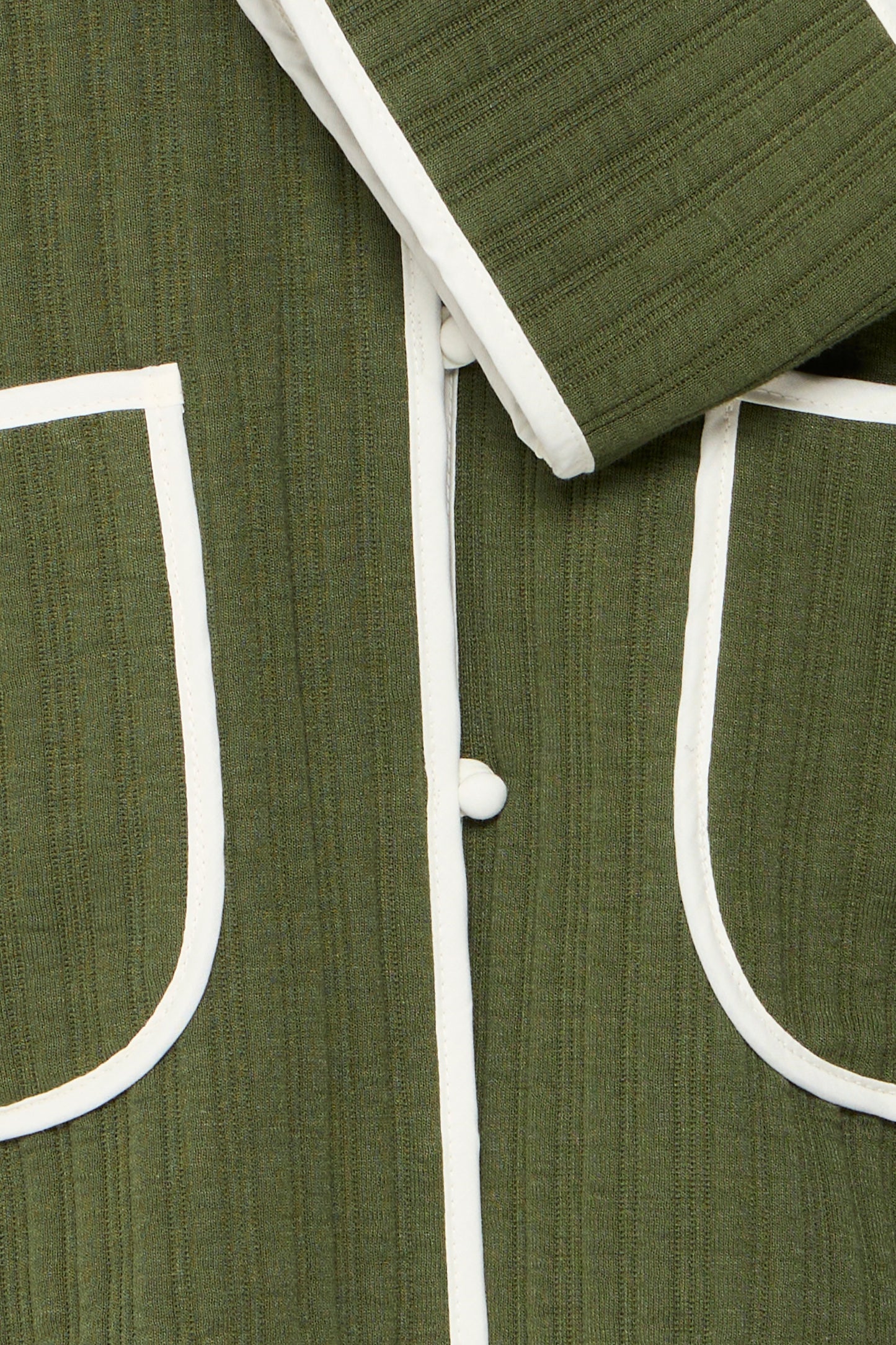 Veste en jersey quilted green