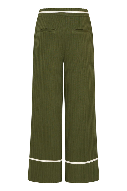 Pantalon quilted green