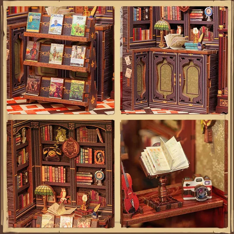 Serre livre Book nook owl bookstore