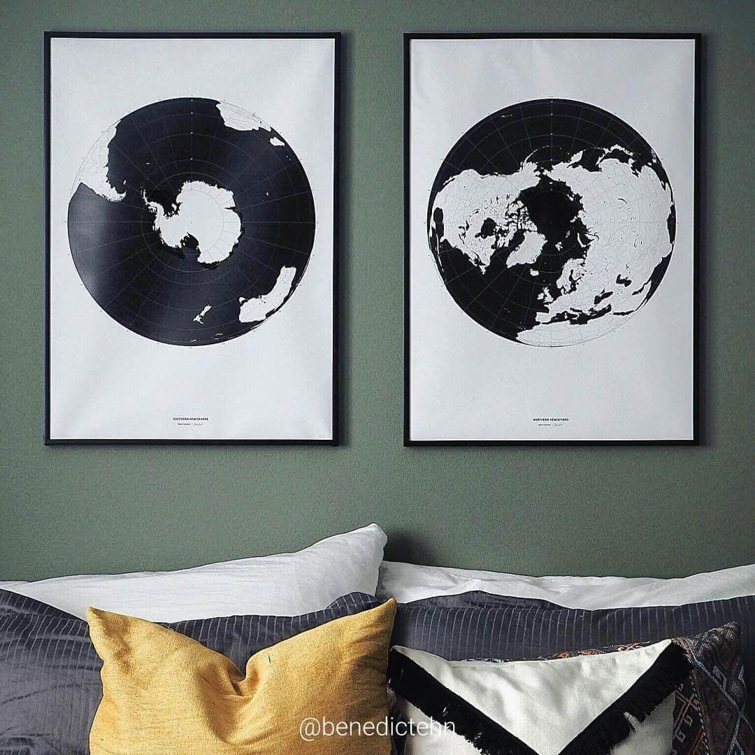 Affiches set X2 POLAR MAPS