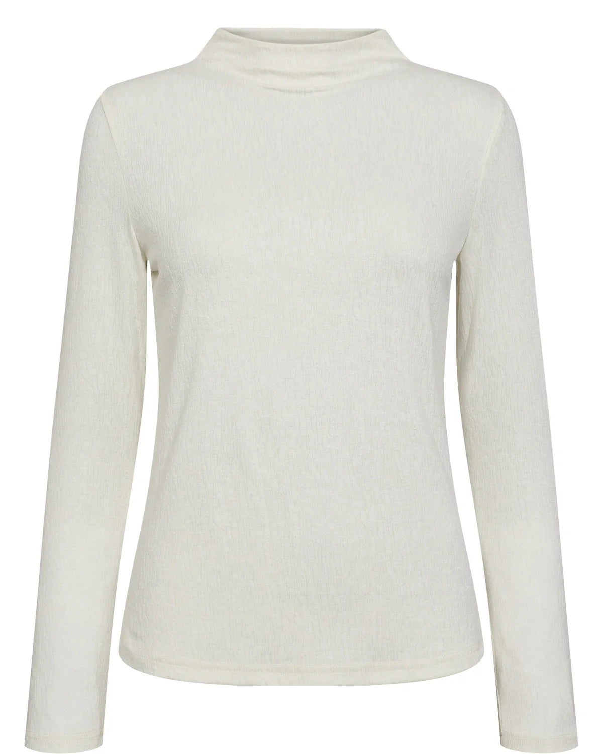 Blouse col montant  conny blanc creme