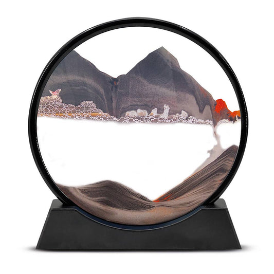 Art de sable Paysage de sable circulaire