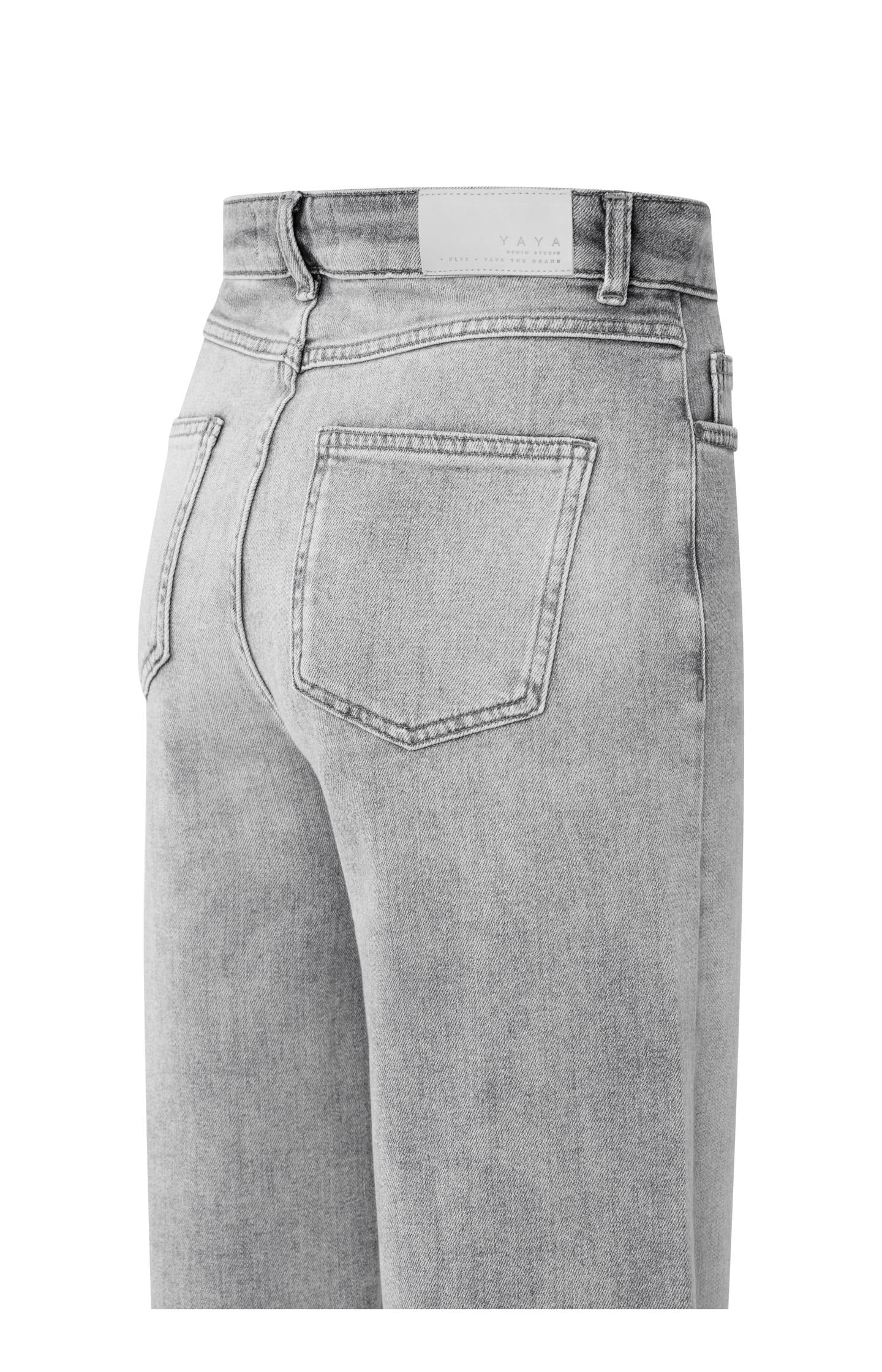Jean barrel taille haute