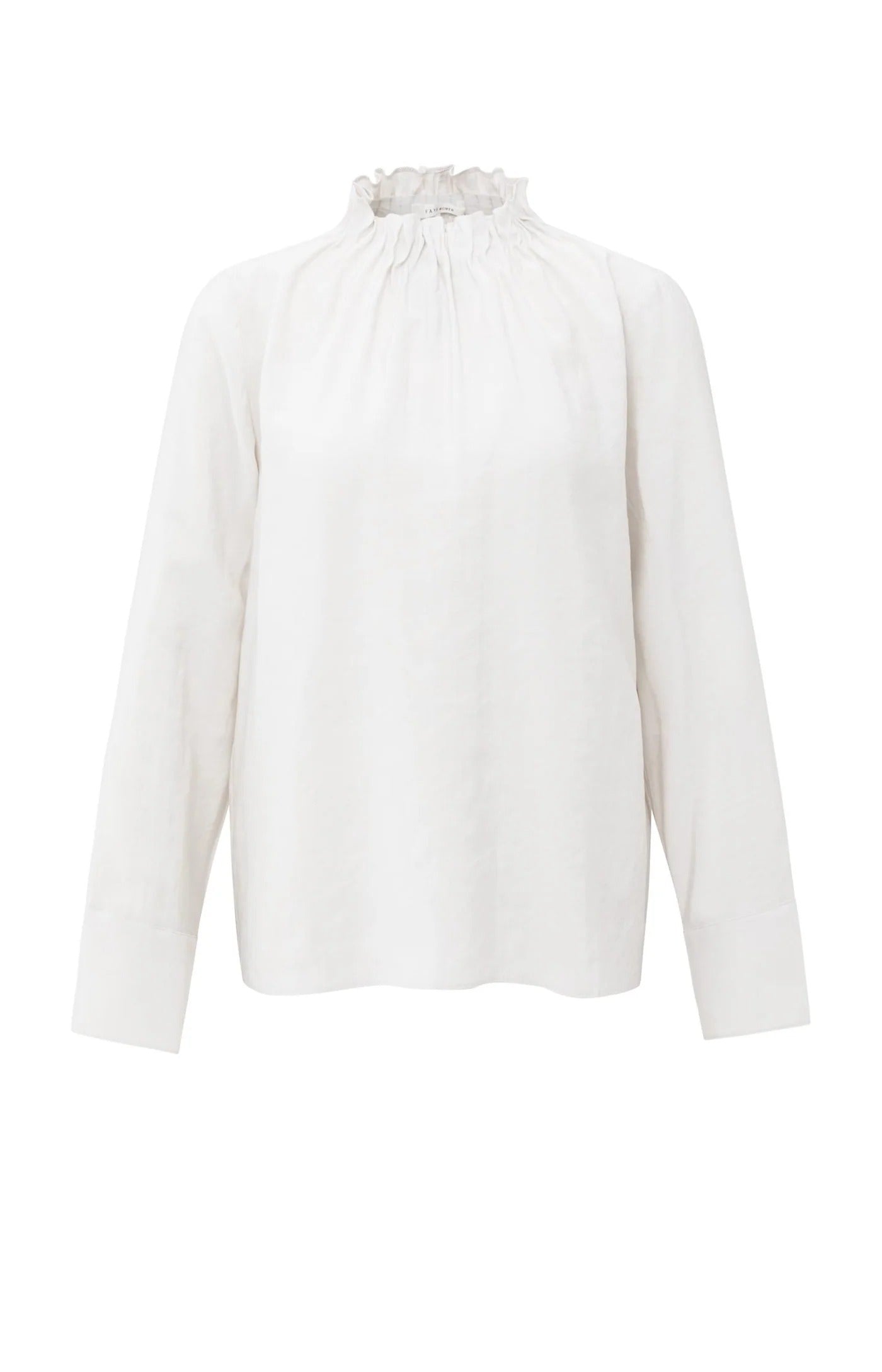 Haut à col montant avec ourlet à cordon de serrage