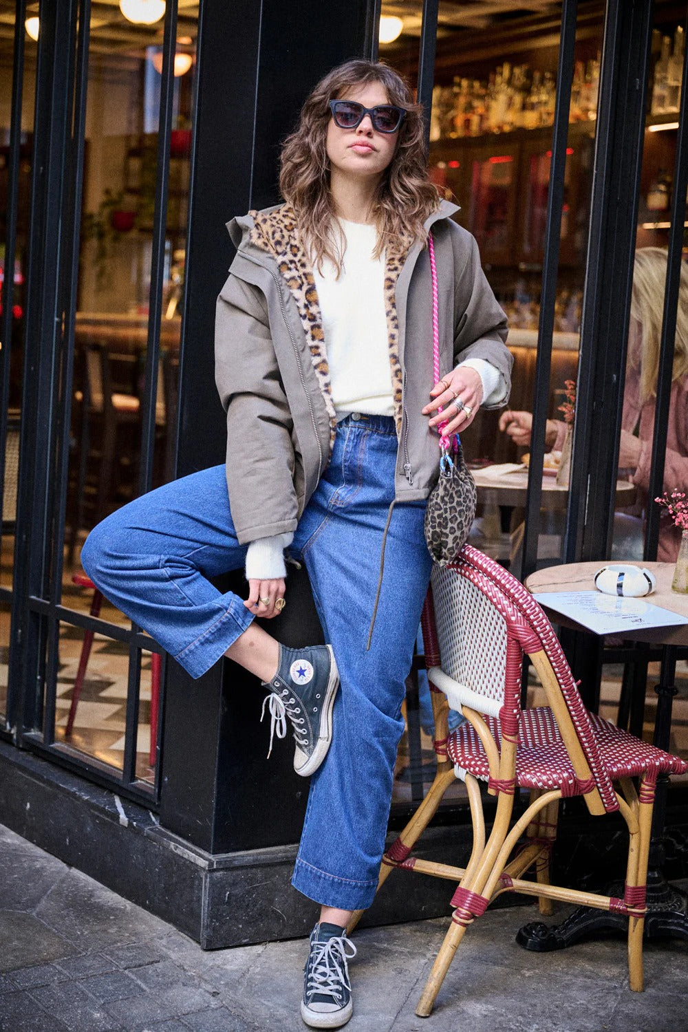 Parka Guzmania en coton kaki