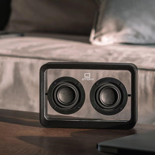 Enceinte MAGE transparent noir