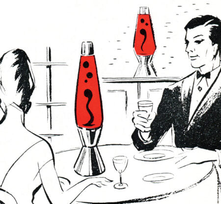 Lampe à lave ASTRO BABY violet/rouge