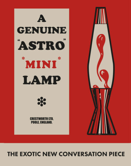 Lampe à lave ASTRO BABY violet/rouge