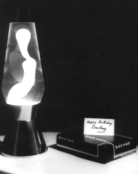 lampe à lave MATHMOS original ASTRO rose/jaune