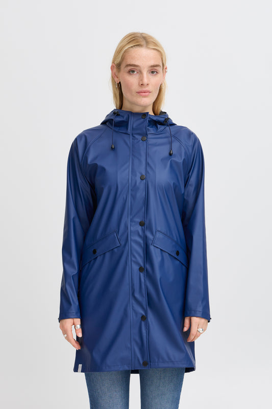 Raincoat TAZI médiéval blue