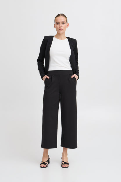 pantalon kate wide cropped black