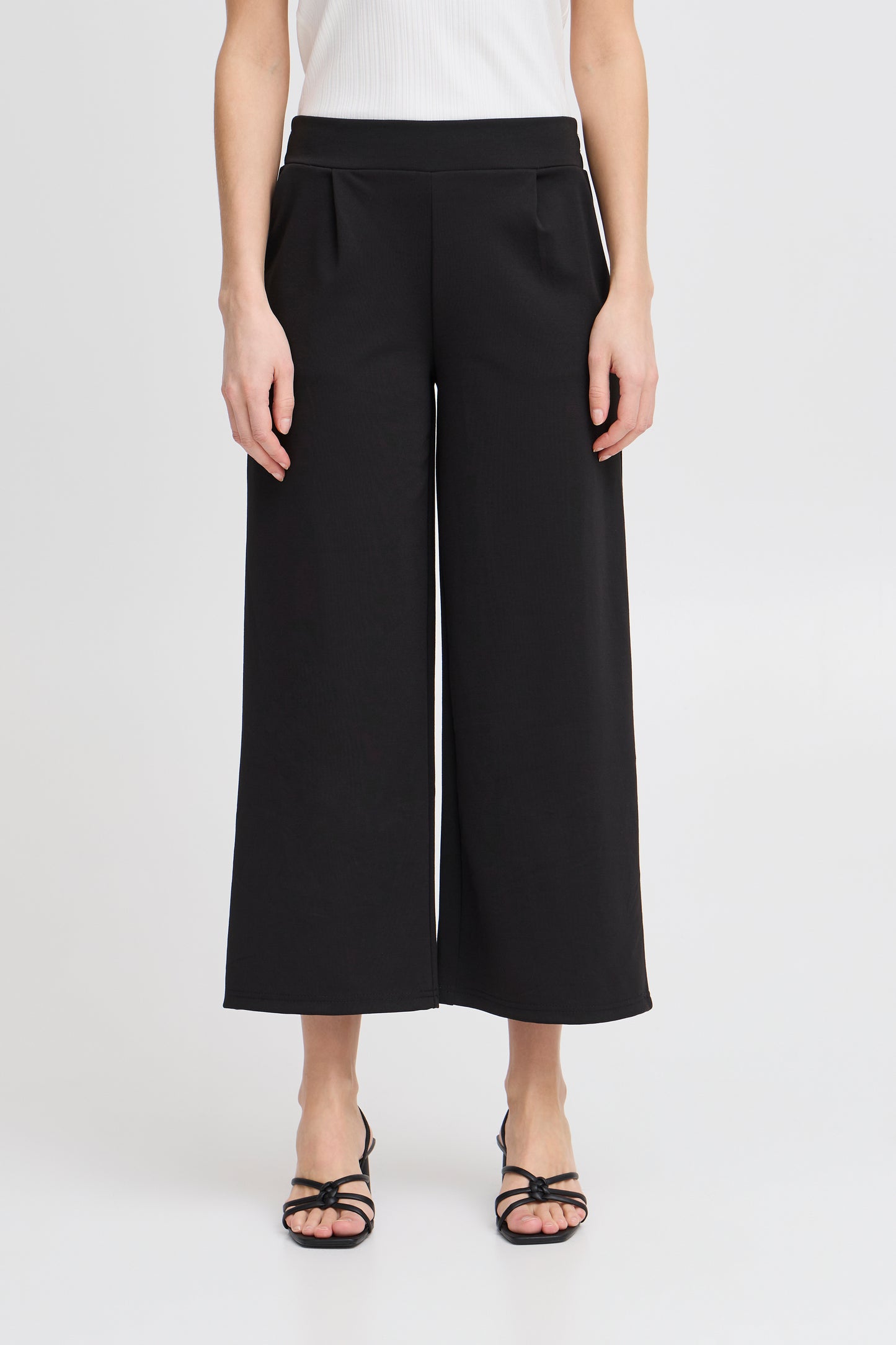 pantalon kate wide cropped black