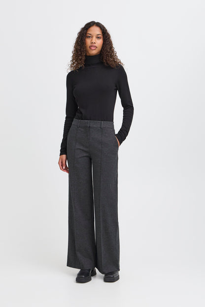 pantalon Kate office dark grey melange