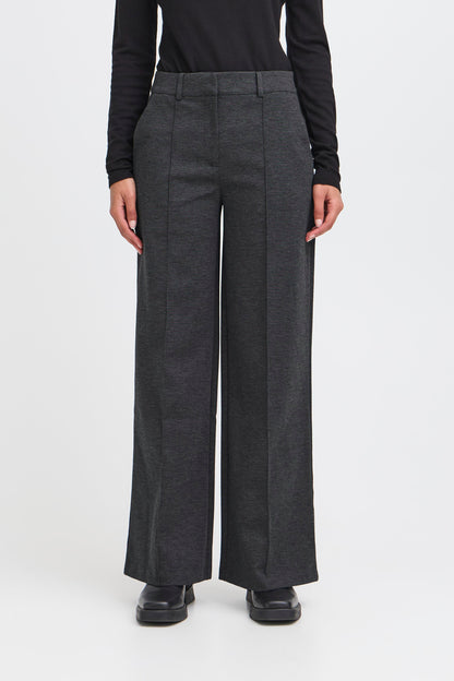 pantalon Kate office dark grey melange