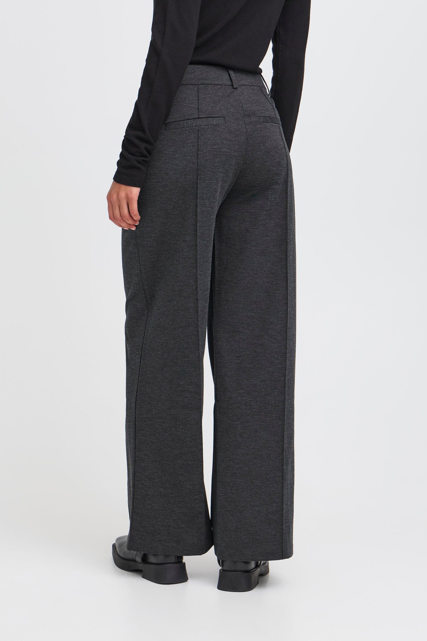 pantalon Kate office dark grey melange