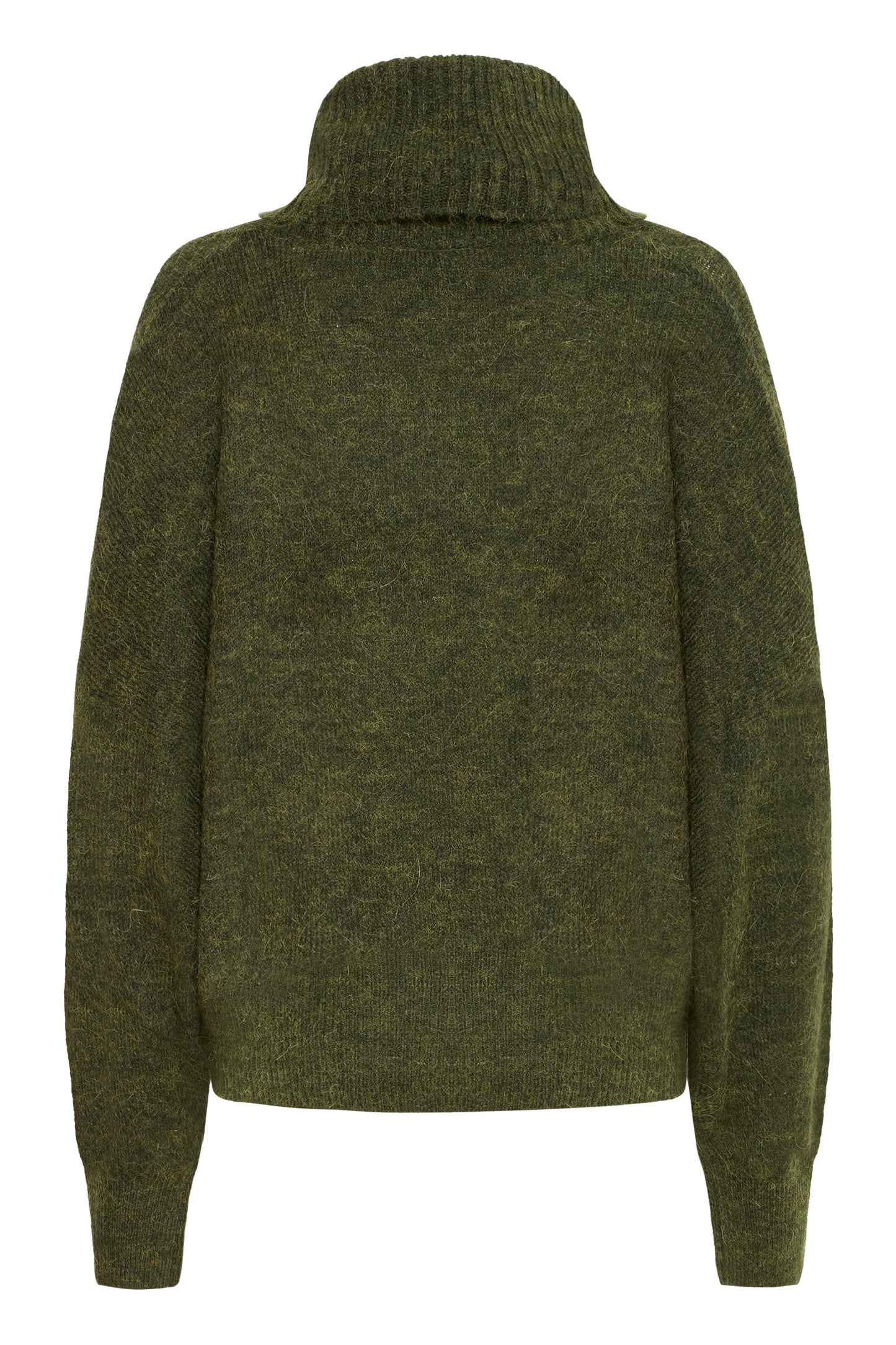 Pull col roulé Kama riffle green
