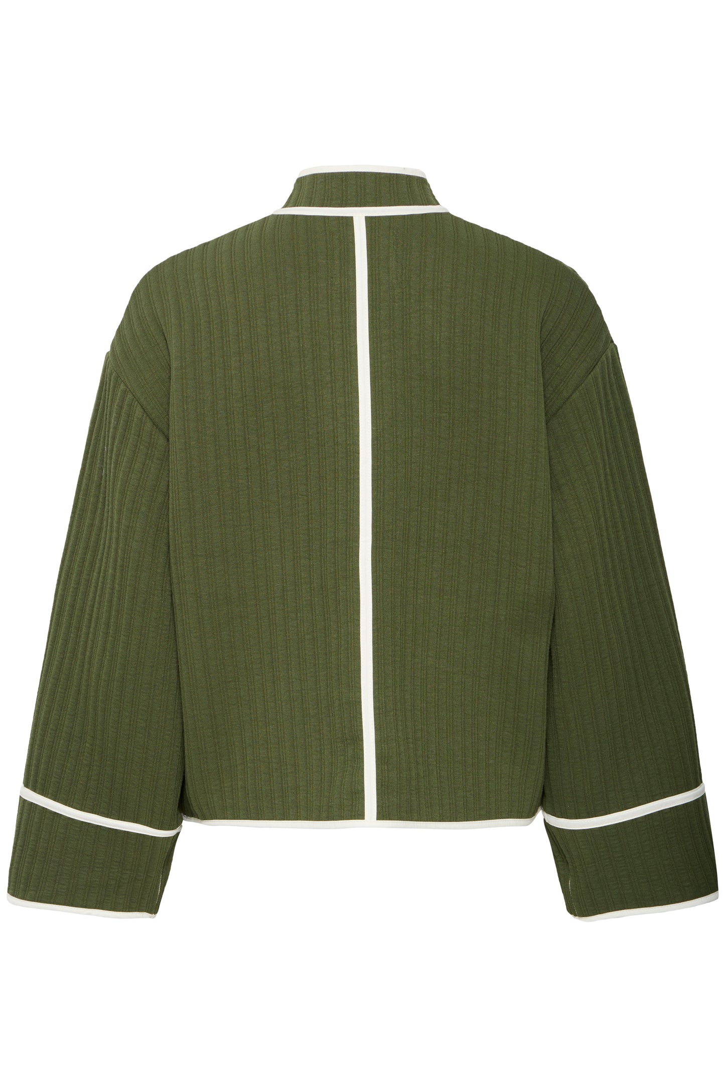 Veste en jersey quilted green