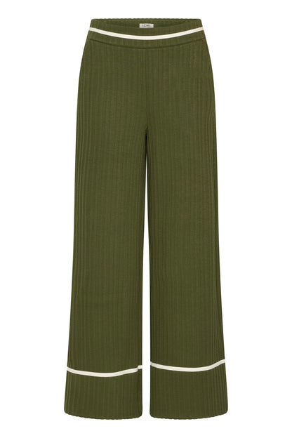 Pantalon quilted green