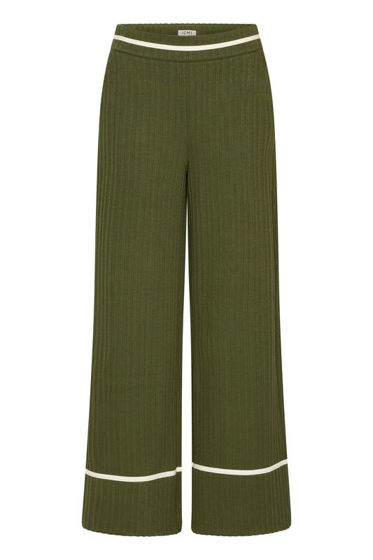 Pantalon quilted green