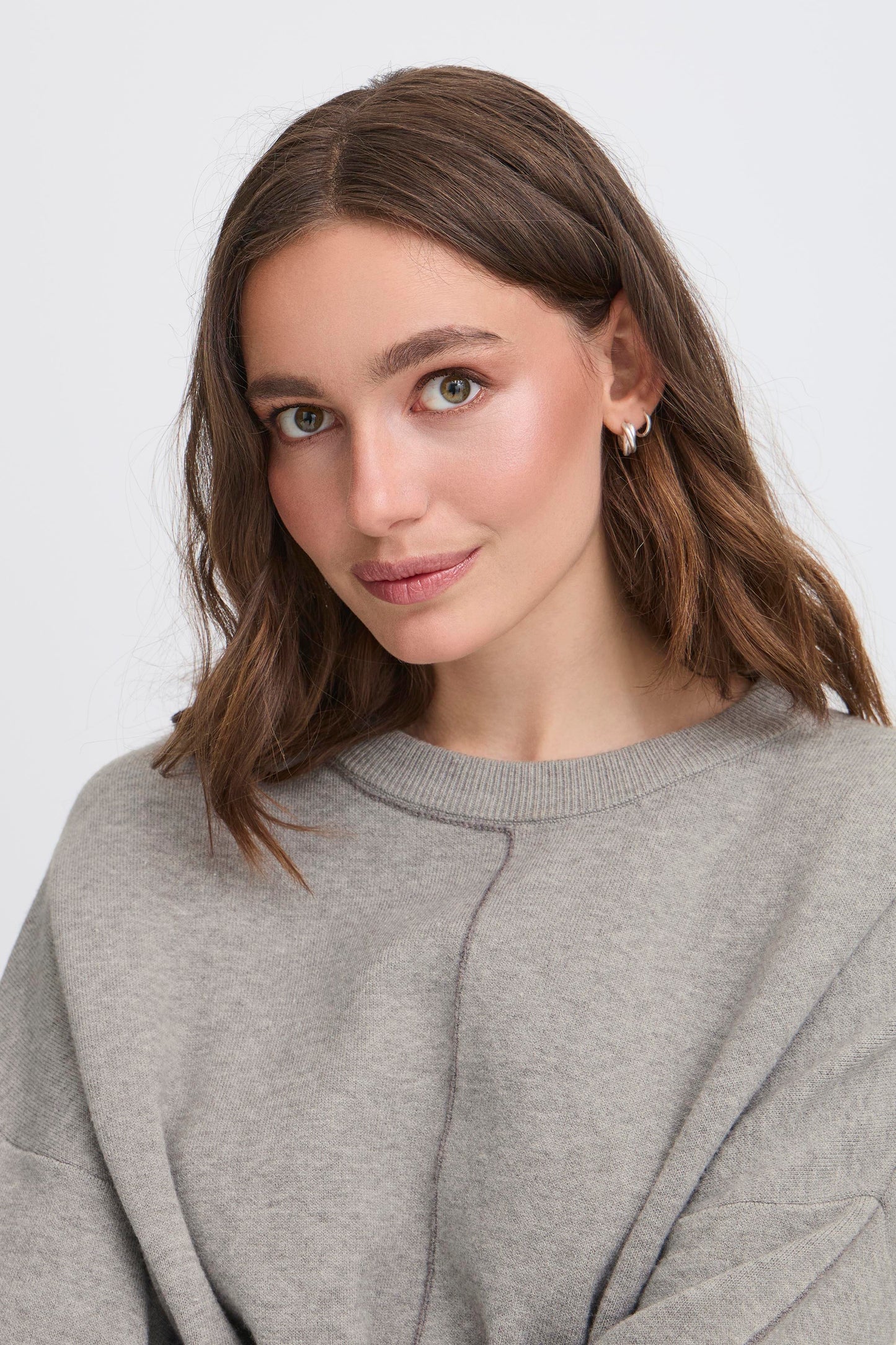 Pull Ballia grey melange