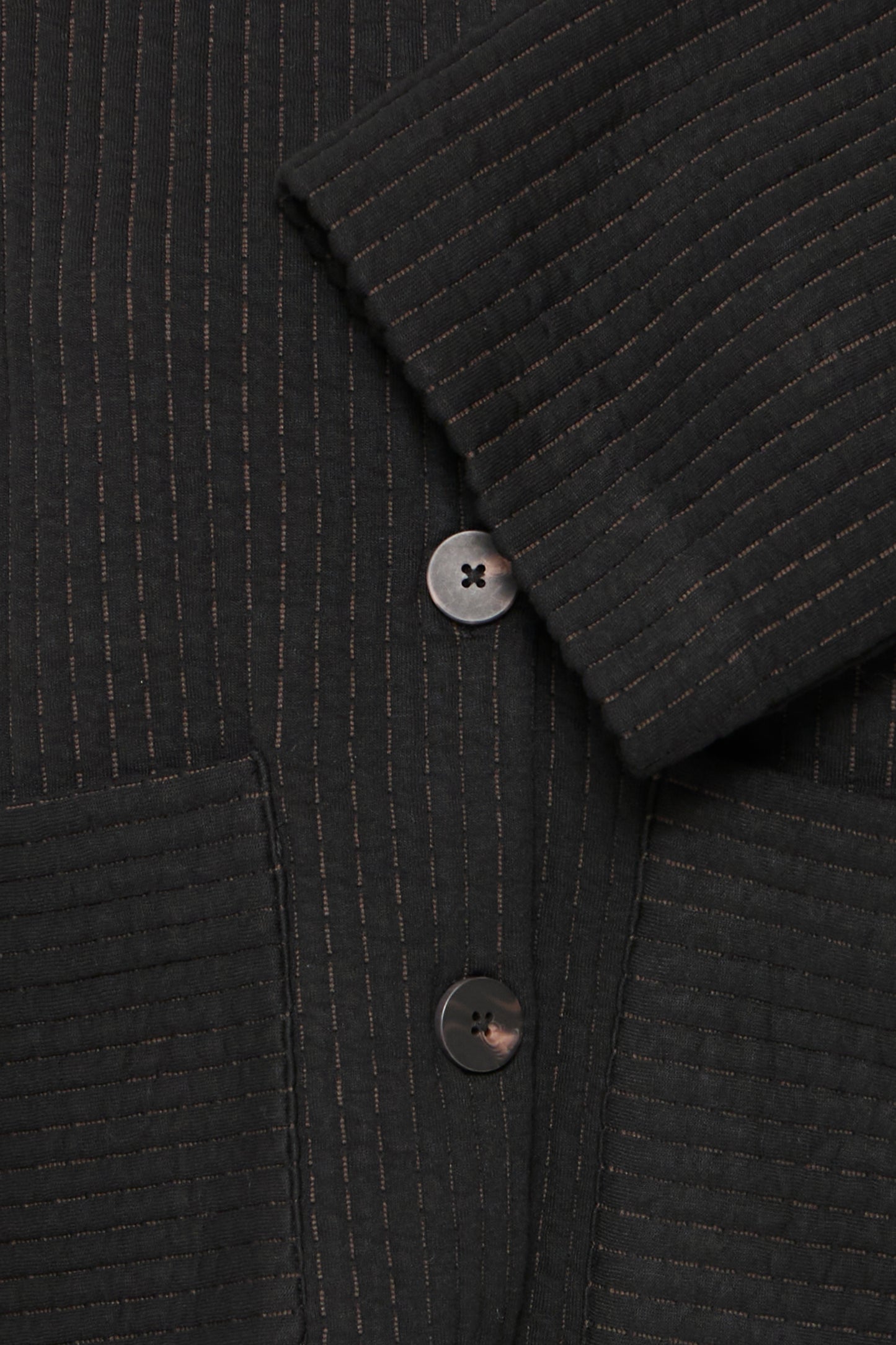 Veste en jersey quilted black