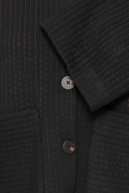 Veste en jersey quilted black