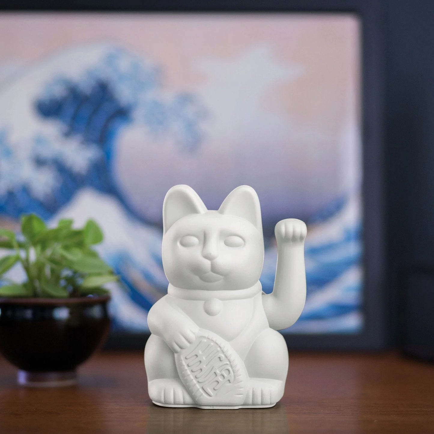 Lucky cat White PEACE