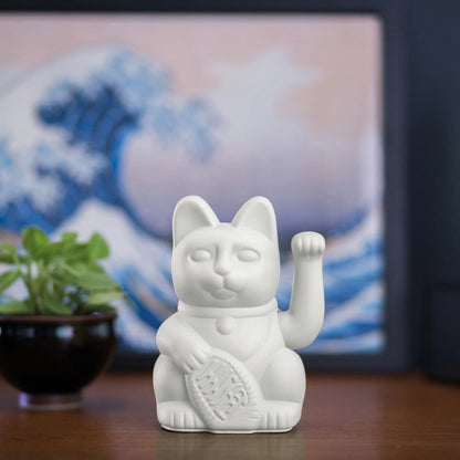 Lucky cat White PEACE