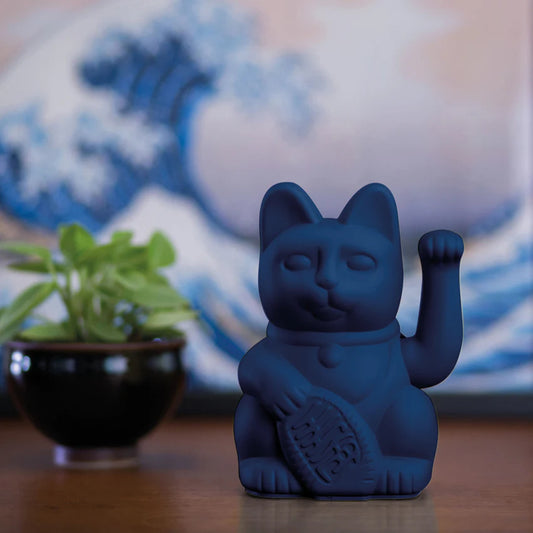 Lucky cat dark blue HONESTY