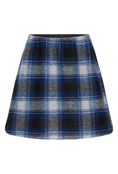 Jupe wooly check