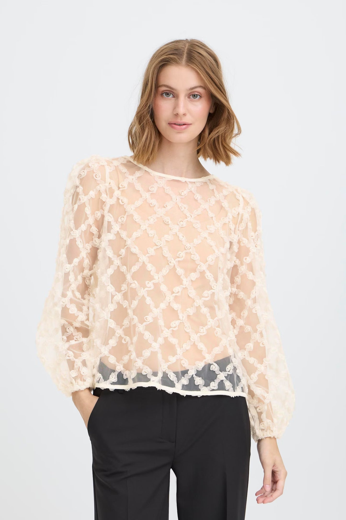 Blouse transparente elki
