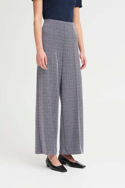 Pantalon kate jacquard bleu