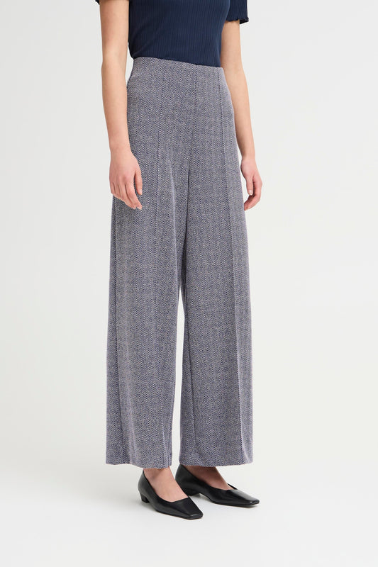 Pantalon kate jacquard bleu
