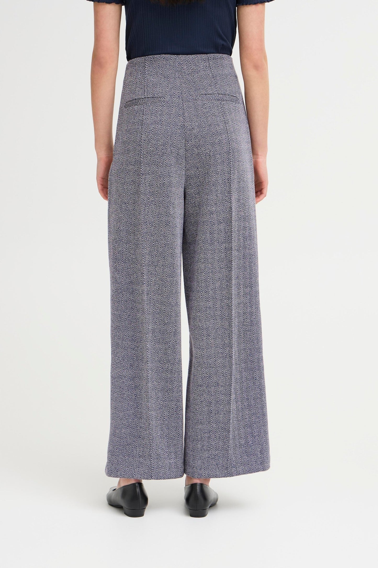 Pantalon kate jacquard bleu