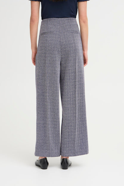 Pantalon kate jacquard bleu