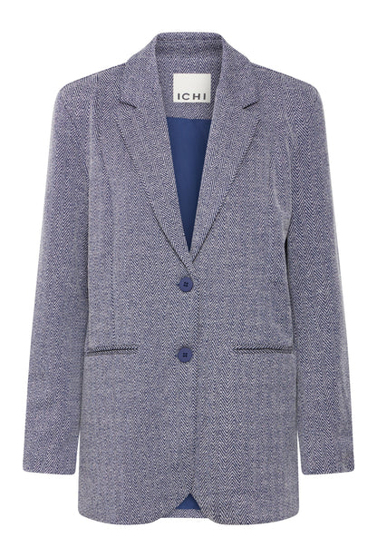 Blazer Kate jacquard bleu