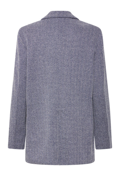 Blazer Kate jacquard bleu