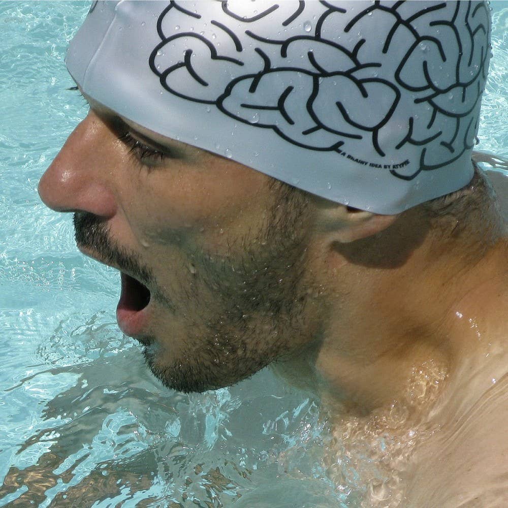 Bonnet de bain Brain
