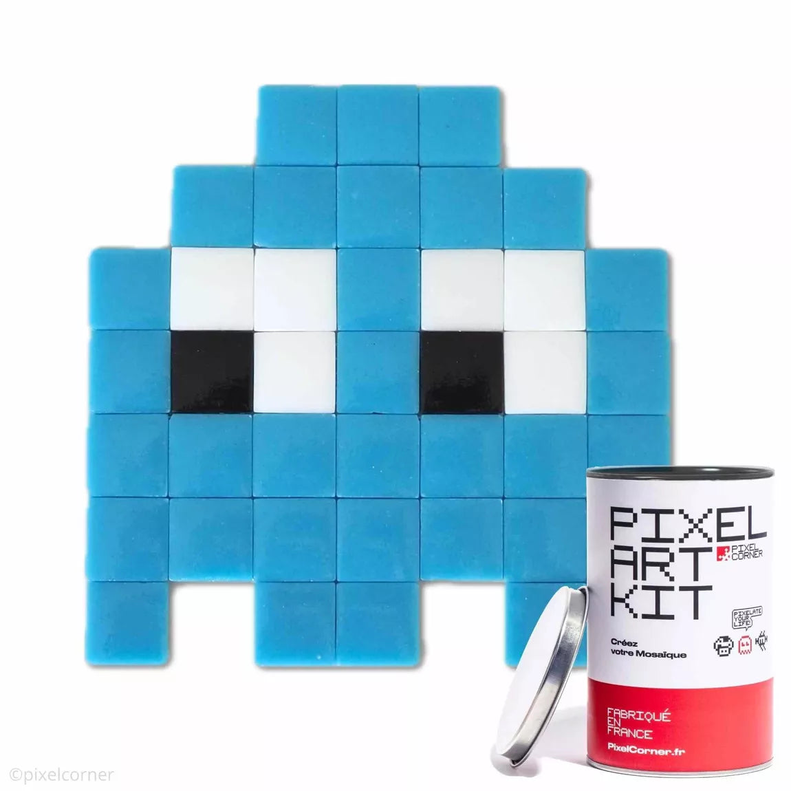 Pixel art kit gloomie bloomy bleu clair