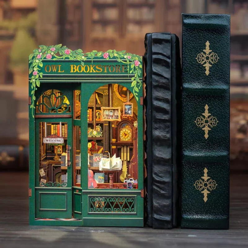 Serre livre Book nook owl bookstore