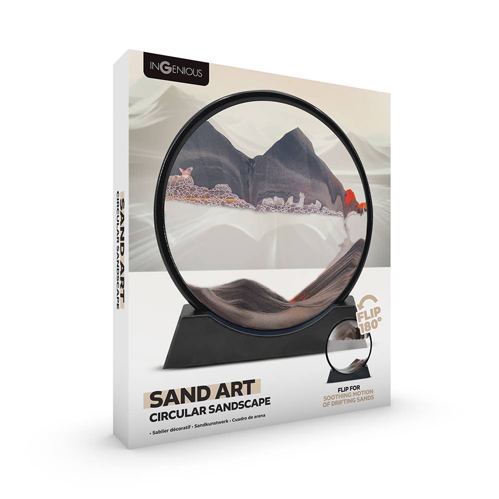Art de sable Paysage de sable circulaire