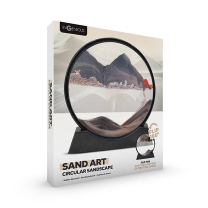 Art de sable Paysage de sable circulaire