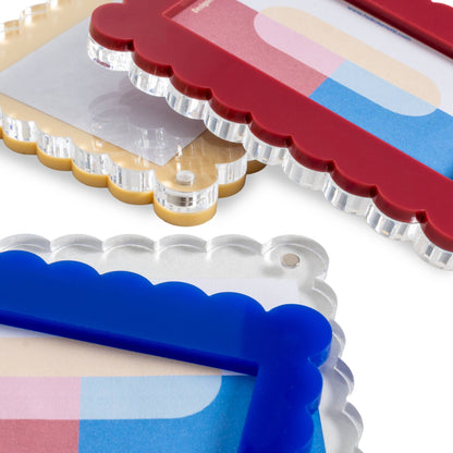 CADRE PHOTO MINI VAGUES BLEUES HF