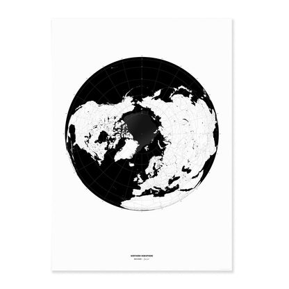 Affiches set X2  POLAR MAPS