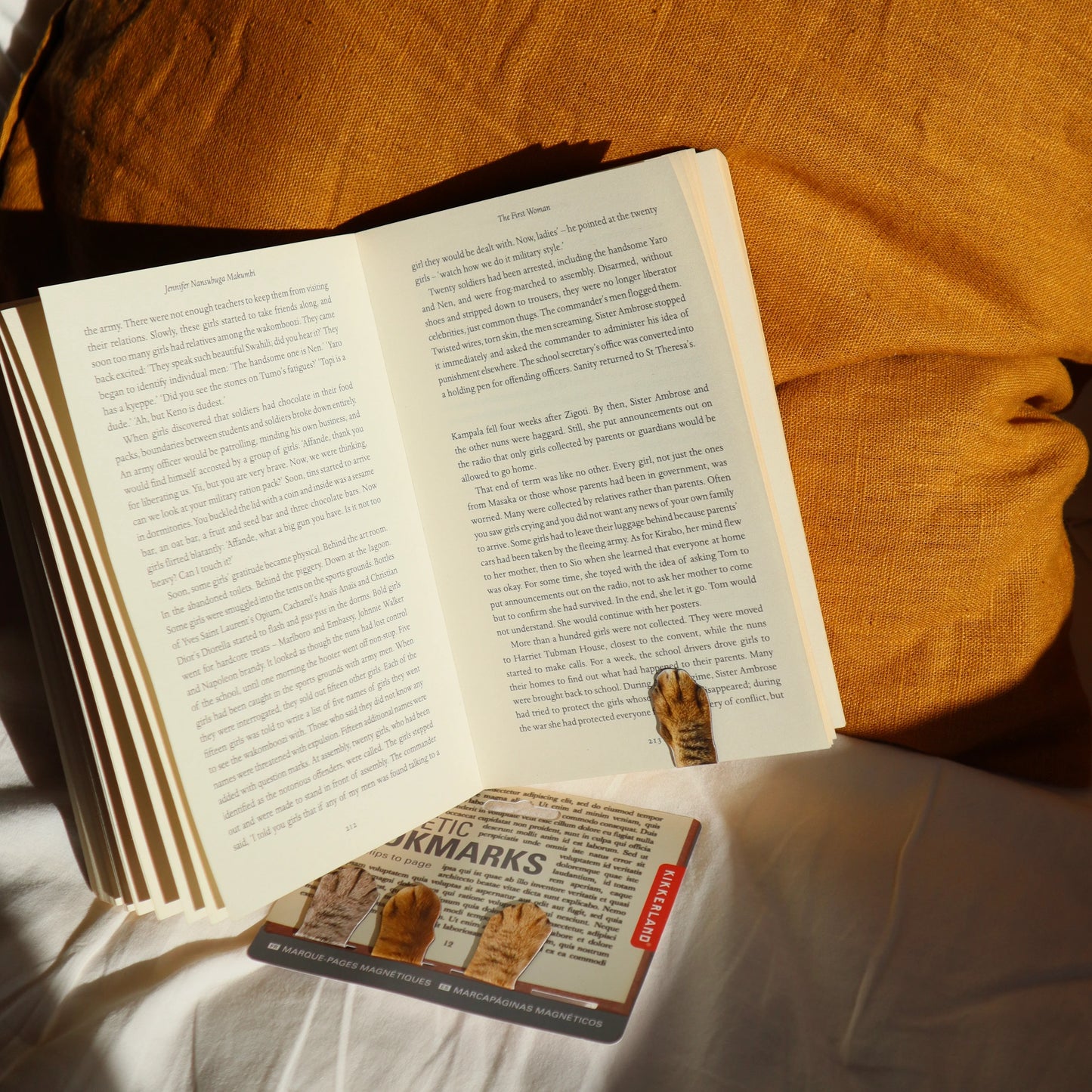 Marque-pages magnétiques pattes de chat X4