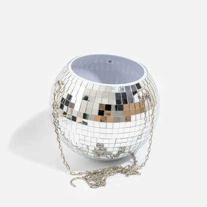 Cache pot à plantes disco boule à facettes 20 cm