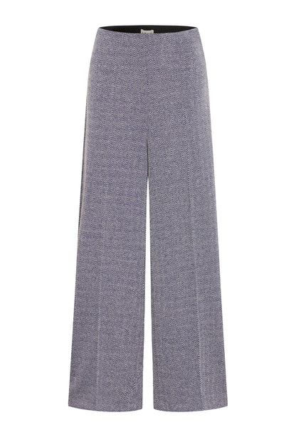 Pantalon kate jacquard bleu