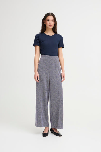 Pantalon kate jacquard bleu
