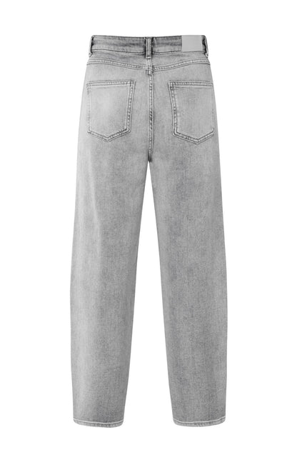 Jean barrel taille haute