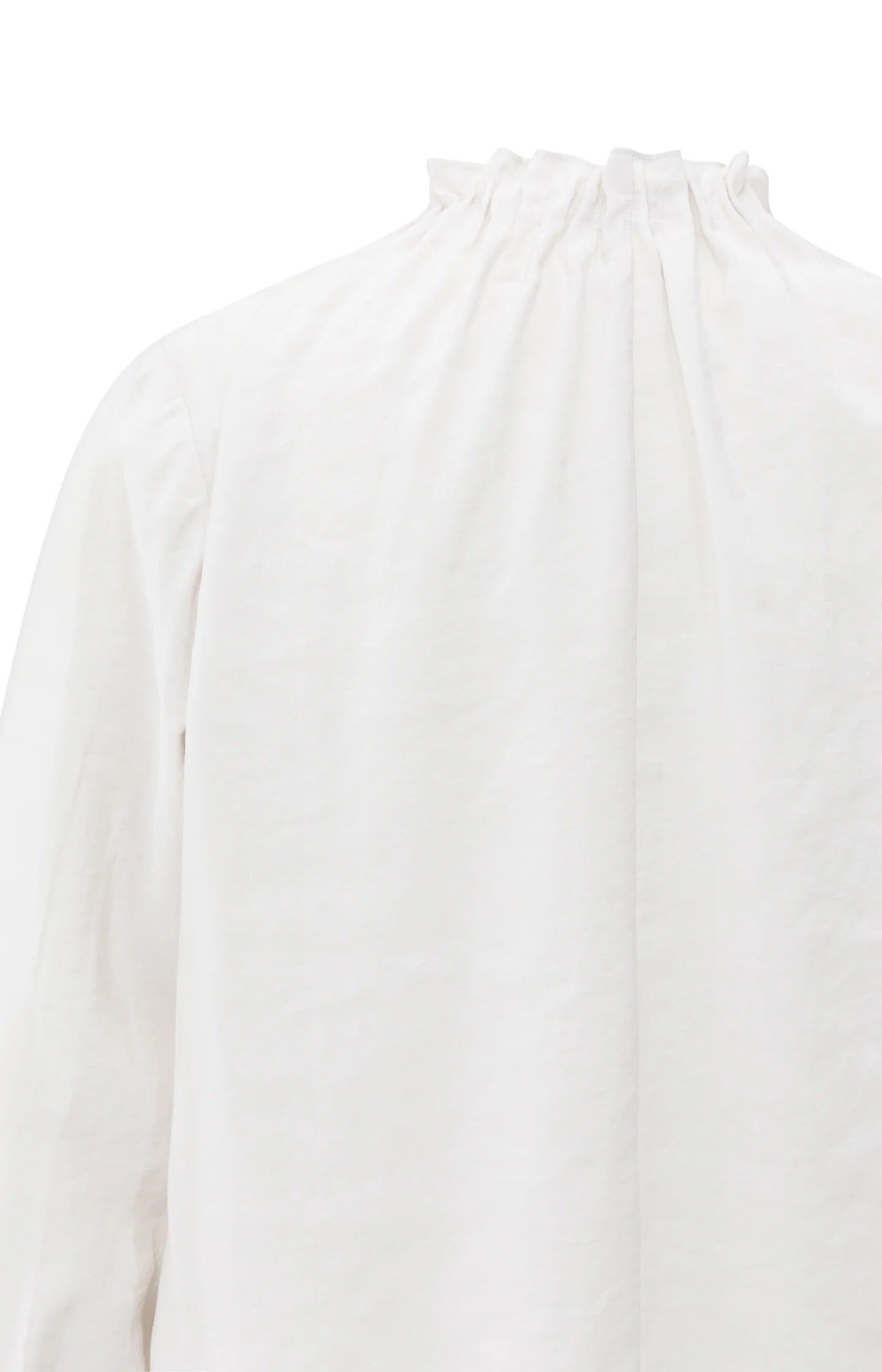 Haut à col montant avec ourlet à cordon de serrage